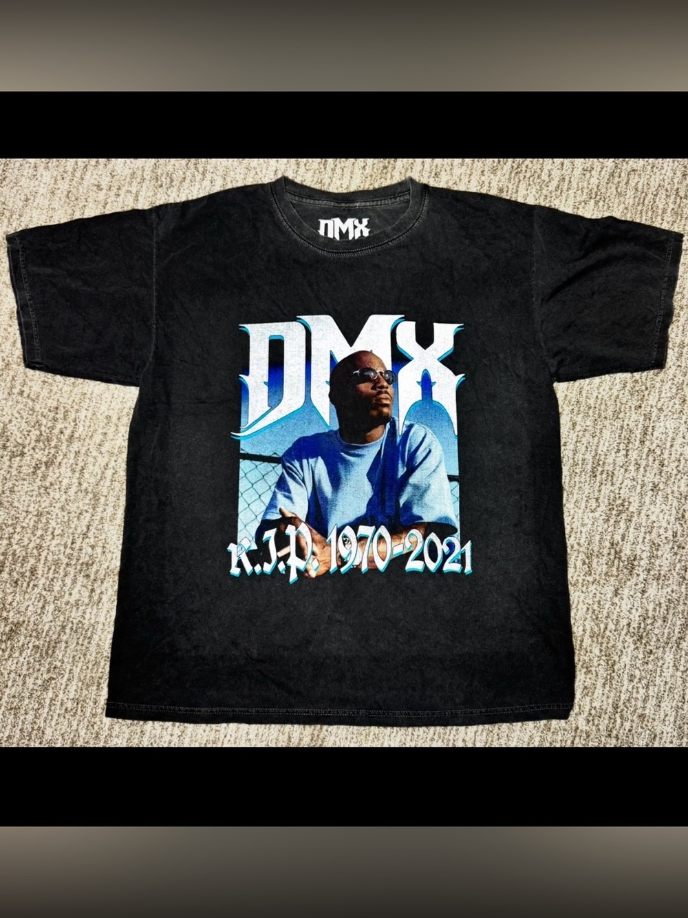 DMX tribute t-shirt featuring a graphic Tee "DMX R.I.P. 1970-2021”